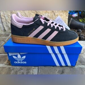 Adidas Spezial Black and Pink Trainers